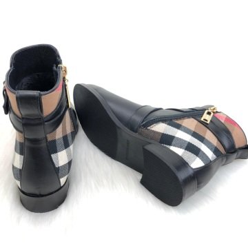 BURBERRY ANKLE %HAKİKİ DERİ BAYAN BOT