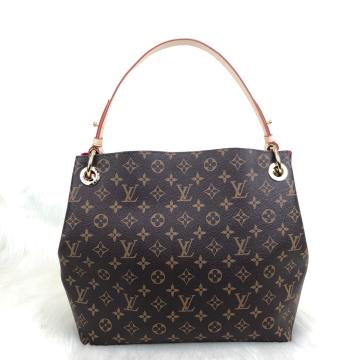 LOUIS VUITTON GRACEFUL PM MONOGRAM CANVAS %HAKİKİ VEJİTAL DERİ