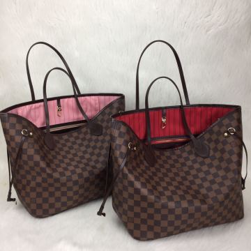 LOUIS VUITTON DAMİER GRAPHİTE NEVERFULL MM VEJITAL DERI ORTA BOY