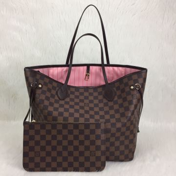 LOUIS VUITTON DAMİER GRAPHİTE NEVERFULL MM VEJITAL DERI ORTA BOY