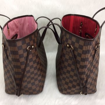 LOUIS VUITTON DAMİER GRAPHİTE NEVERFULL MM VEJITAL DERI ORTA BOY