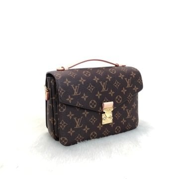 METIS POCHETTE MONOGRAM CANVAS VEJİTAL DERİ