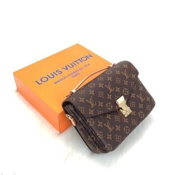METIS POCHETTE MONOGRAM CANVAS VEJİTAL DERİ