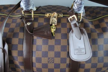 LOUIS VUITTON DAMİER CANVAS  VEJITAL DERI VALIZ 55X25 CM