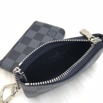 LOUİS VUİTTON DAMİER GRAPHİTE KEY POUCH