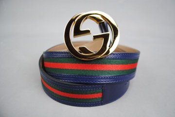 GUCCI INTERLOCKING GG BUCKLE KEMER %100 HAKIKI DERI