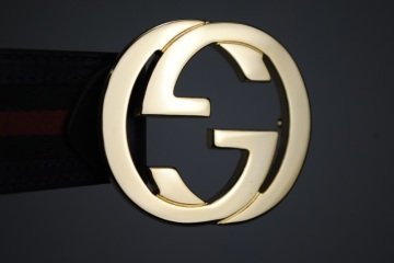 GUCCI INTERLOCKING GG BUCKLE KEMER %100 HAKIKI DERI