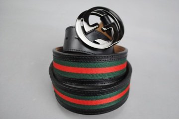 GUCCI INTERLOCKING GG BUCKLE KEMER %100 HAKIKI DERI