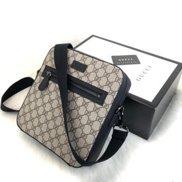GUCCİ SUPREME MESSENGER HAKİKİ DERİ ERKEK POSTACI ÇANTA