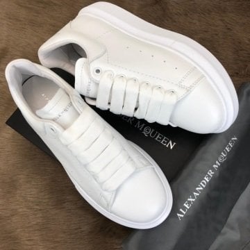 ALEXANDER McQueen %HAKİKİ DERİ SNEAKER BEYAZ