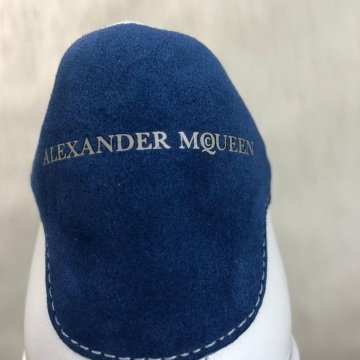 ALEXANDER McQueen %HAKİKİ DERİ  SNEAKER BEYAZ KOT MAVİ