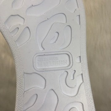 ALEXANDER McQueen %HAKİKİ DERİ  SNEAKER BEYAZ KOT MAVİ