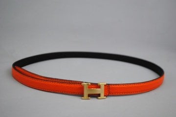 HERMES BUCKLE BELT SİYAH İNCE KEMER %100 HAKIKI DERI