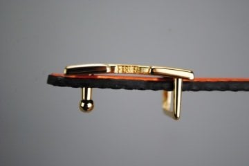 HERMES BUCKLE BELT SİYAH İNCE KEMER %100 HAKIKI DERI