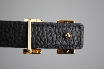 HERMES BUCKLE BELT SİYAH İNCE KEMER %100 HAKIKI DERI