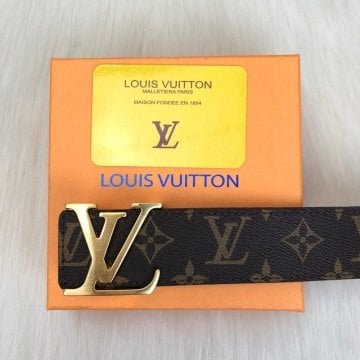LOUIS VUITTON MONOGRAM CANVAS KEMER %100 HAKIKI DERI KAHVERENGİ