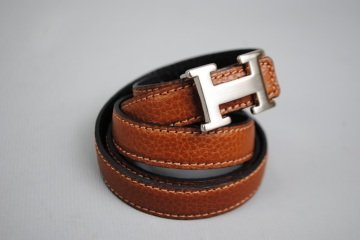 HERMES BUCKLE BELT SİYAH İNCE KEMER %100 HAKIKI DERI