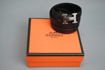 HERMES BUCKLE BELT SİYAH İNCE KEMER %100 HAKIKI DERI