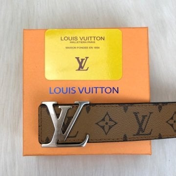 LOUIS VUITTON MONOGRAM CANVAS KEMER %100 HAKIKI DERI TABA