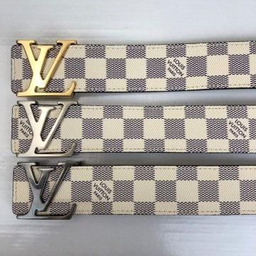 LOUIS VUITTON AZUR KEMER %100 HAKIKI DERI BEJ