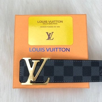 LOUIS VUITTON DAMİER GRAPHİTE KEMER %100 HAKIKI DERI SİYAH