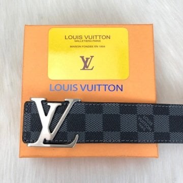 LOUIS VUITTON DAMİER GRAPHİTE KEMER %100 HAKIKI DERI SİYAH