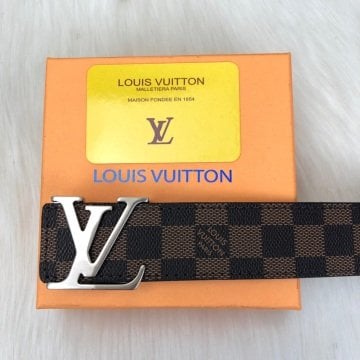 LOUIS VUITTON DAMİER GRAPHİTE KEMER %100 HAKIKI DERI KAHVERENGİ