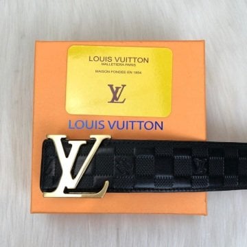 LOUIS VUITTON İNFİNİ KEMER %100 HAKIKI DERI SİYAH