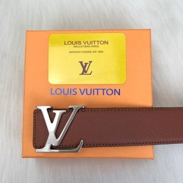 LOUIS VUITTON TAİGA KEMER %100 HAKIKI DERI KAHVERENGİ