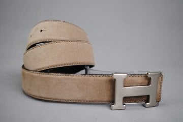 HERMES BUCKLE BELTZ %100 HAKIKI DERI SÜET