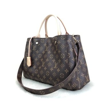 LOUİS VUİTTON MONTAİGNE MM %100 HAKIKI DERI MONOGRAM CANVAS