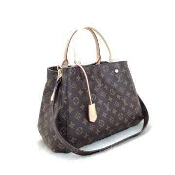 LOUİS VUİTTON MONTAİGNE MM %100 HAKIKI DERI MONOGRAM CANVAS