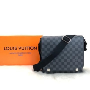 LOUİS VUİTTON NEW DİSTRİCT PM %100 HAKİKİ DERİ DAMİER GRAPHİTE