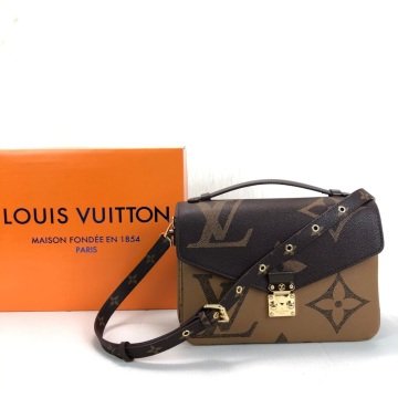 LOUİS VUİTTON METİS POCHETTE OVERSİZED LOGO  %100 HAKIKI DERI