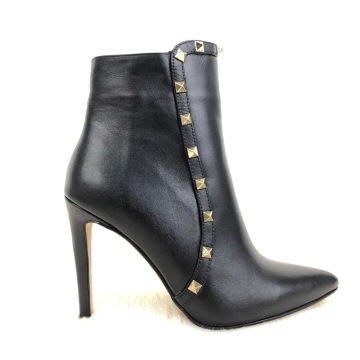 VALENTİNO GARAVANİ ROCKSTUD ANKLE BOOTS %HAKİKİ DERİ