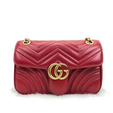 GUCCI MARMONT %100 HAKİKİ DERİ KIRMIZI