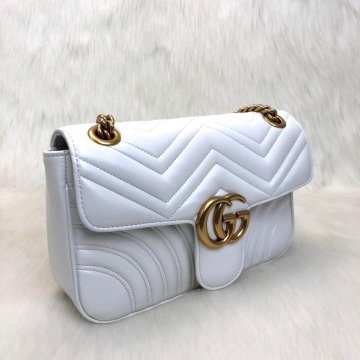 GUCCI MARMONT %100 HAKİKİ DERİ BEYAZ
