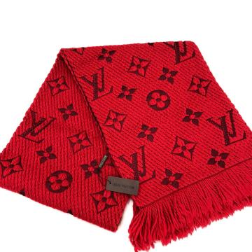 LOUIS VUITTON LOGOMANİA YÜN ATKI KIRMIZI