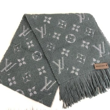 LOUIS VUITTON LOGOMANİA YÜN ATKI GRİ