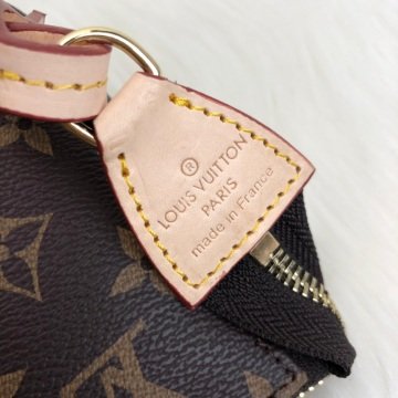 LOUİS VUİTTON POCHETTE ACCESSOİRES %100 HAKIKI DERİ MONOGRAM CANVAS