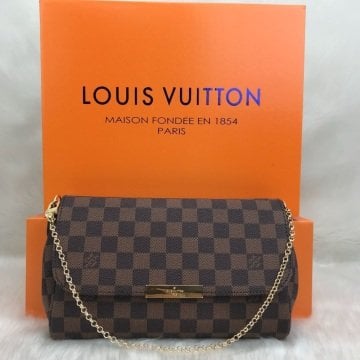 LOUİS VUİTTON FAVORİTE %100 HAKIKI DERİ DAMİER