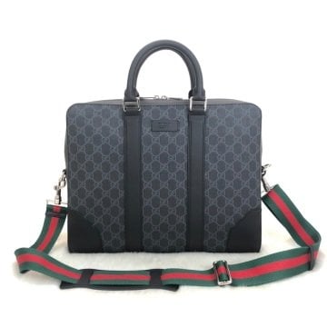 GUCCİ  SUPREME BRİEFCASE EVRAK ÇANTASI %100 HAKİKİ DERİ