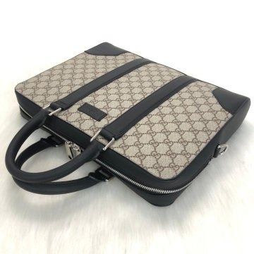 GUCCİ  SUPREME BRİEFCASE EVRAK ÇANTASI %100 HAKİKİ DERİ