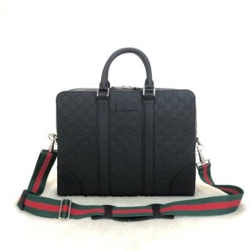 GUCCİ SİGNATURE BRİEFCASE EVRAK ÇANTASI %100 HAKİKİ DERİ