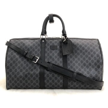 GUCCİ SUPREME DUFFLE LEATHER LUGGAGE VALİZ %100 HAKİKİ DERİ