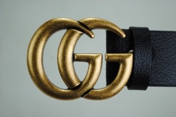 GUCCI DOUBLE GG BUCKLE KEMER %100 HAKIKI DERI