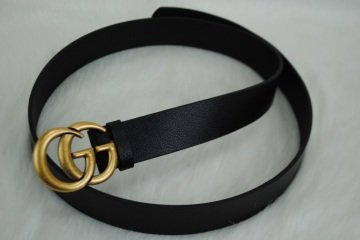 GUCCI DOUBLE GG BUCKLE KEMER %100 HAKIKI DERI