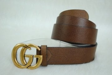GUCCI DOUBLE GG BUCKLE KEMER %100 HAKIKI DERI