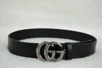 GUCCI DOUBLE GG BUCKLE KEMER %100 HAKIKI DERI