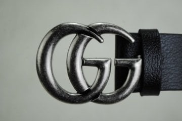 GUCCI DOUBLE GG BUCKLE KEMER %100 HAKIKI DERI